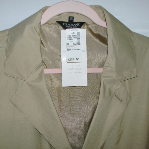 Jos. A. Bank Knaki Rainwear Trechcoat- 40 Regular - Picture 2 of 7